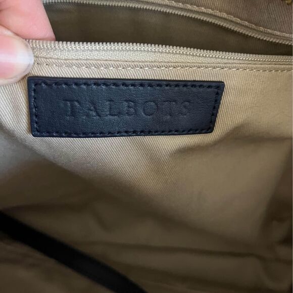 Like New Talbots Blue Rainbow Shoulder Tote - Picture 6 of 10